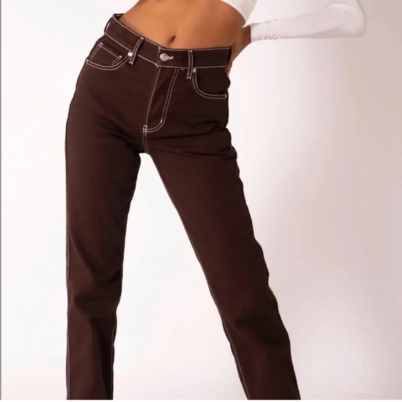 Revice Ex Boyfriend Miss Me Jeans Dark Brown Women’s 28 New - Picture 16 of 16